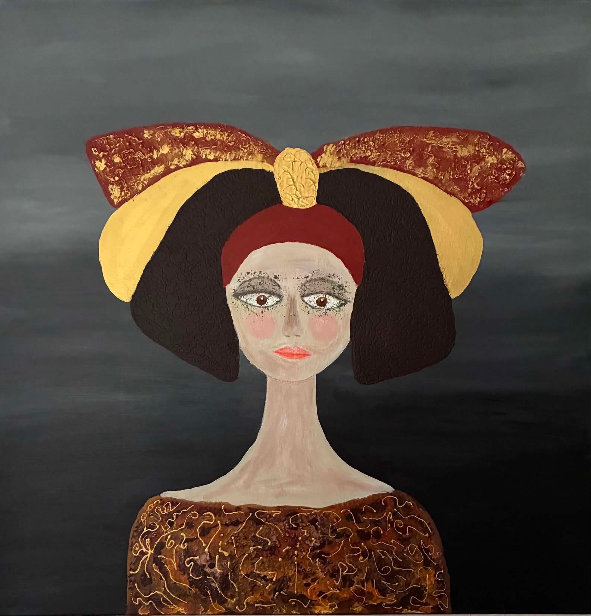 Lone Lopez Andersen

Mine malerier er abstrakte, fantasifulde og meget farverige.
Jeg arbejder ofte med flydene maling, Golden High Fluid og High Flow, hvilket giver uforudsigelige farveblandinger
Min abstrakte kunst er ofte satirisk, naivistisk, botanisk, dynamisk og koloristisk
Mindfullnes finder du i en stor del af malerierne, fra serien Coral, som er min opfattelse af Coralrevet, hvor du går på opdagelse efter skjulte og finurlige motiver. 
Et af mine nyrere projekter: Renæssance kvinder er i mixed media, lavet fra inspiration af en keramiker, selvfølgelig med mit udtryk
Jeg skifter ofte stilarter, da jeg sjældent kan blive i det samme, innovation er i mit dna.